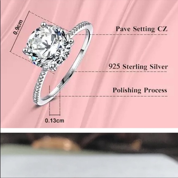 Solitaire 3CT diamond ring - Picture 4 of 11